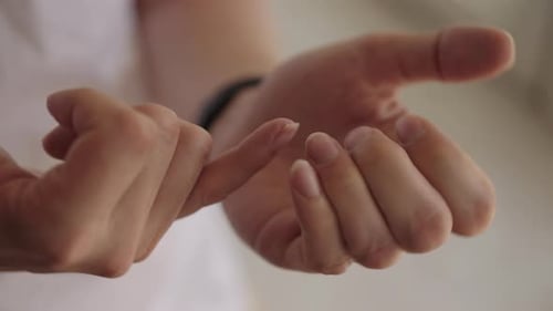 Person Doing Pinky Promise, Bonding Gesture, Making Agreement