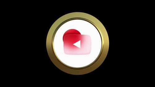 YouTube Icon 3d