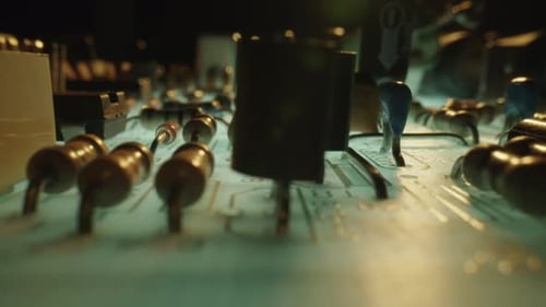 Electronic PCB Printed Circuit Board Digital Abstract Background Electrical Scheme Technology