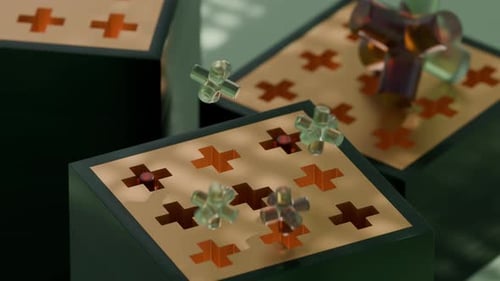 Animação em loop 3D Jumping Cross