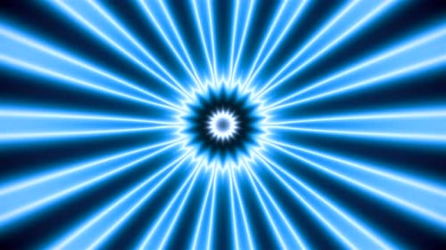 Psychedelisches blinkendes Neonmuster mit Ringen und Linien