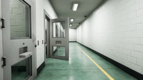 3D Cells In A Prison