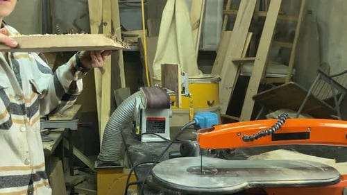 Female Joiner Carpentry Wooden Workshop Small Business