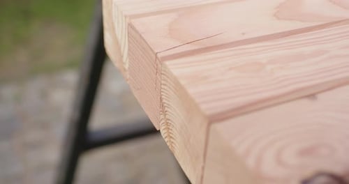 Close up of wood pieces