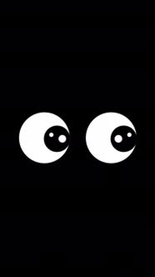 Animated Flat Design Cartoon Eyes Blinking and Glancing