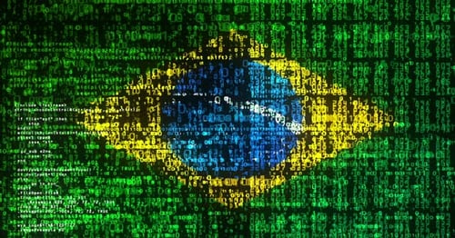 Brazil flag digital code