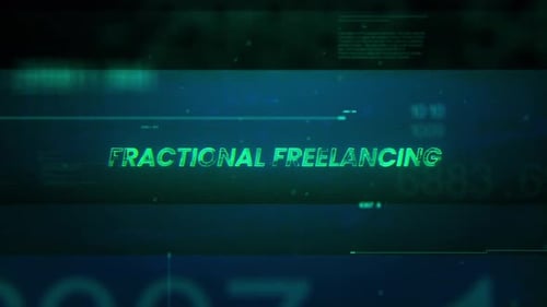 Futuristic Glitch Digital Text Reveal