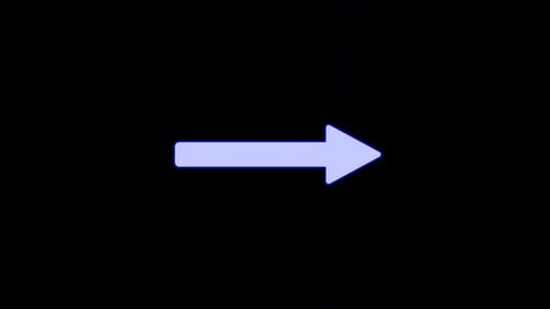 Neon Blue Right Arrow Animation