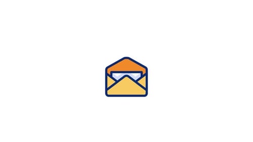 Animated Flat Design Email Icon Reveal