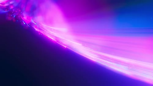 Extreme Closeup of Big Data Light Speed Flow Abstract Digital Data Stream of Quantum Computing