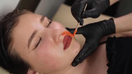 Facial Waxing Treatment at Beauty Salon