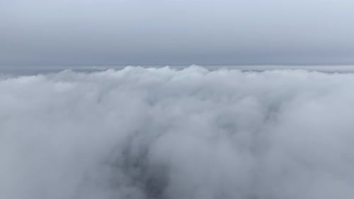 Tranquil Aerial View of Serene Clouds and Vast Sky