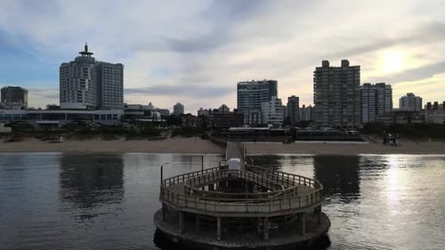 Wooden bridge Punta del Este