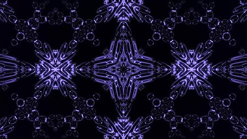 Abstrakte Loop-Animation mit farbenfrohen fraktalen Musterbewegungen