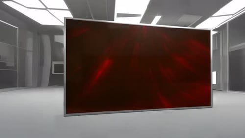 Dynamic News Studio Presentation: Virtual Set Background Loop