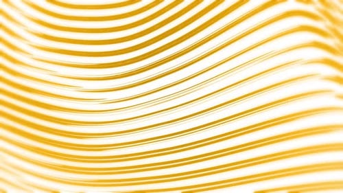 Yellow and White Wave Seamless Loop Pattern Abstract Motion Background 3d Animation