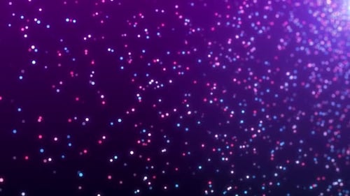 Abstract Floating Pink Blue Particles Loop Background