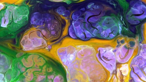 Abstract Colorful Ink Movements Spreads On Water Texture 104