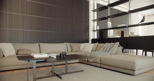 Modern Living Room Interior Design With Stylish Couch