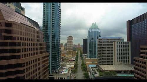 Austin Texas Capital Building Drone Footage
