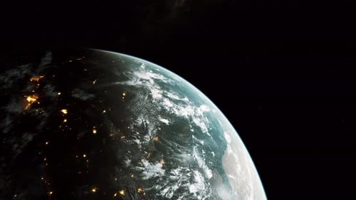 Earth From Space Night View
