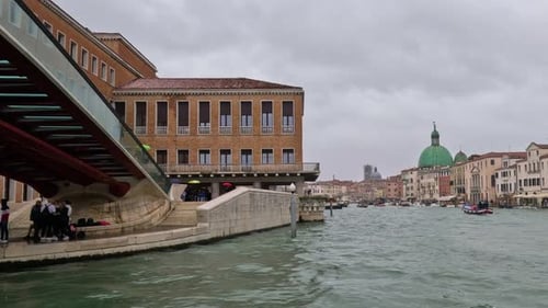 18.10.2024 Venice, Italy. Views of Venice from boat.