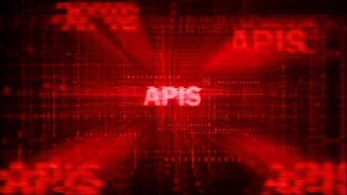 Red Digital Glitch Intro Reveal