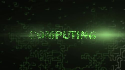 Futuristic Circuit Tech Logo Reveal Opener