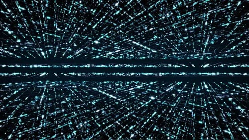 2K Concept Of Digital Computer Networking Tunnel In Futuristic Technology In Blue Concept 10