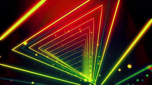 Hypnotische Lichtstrom-Animation