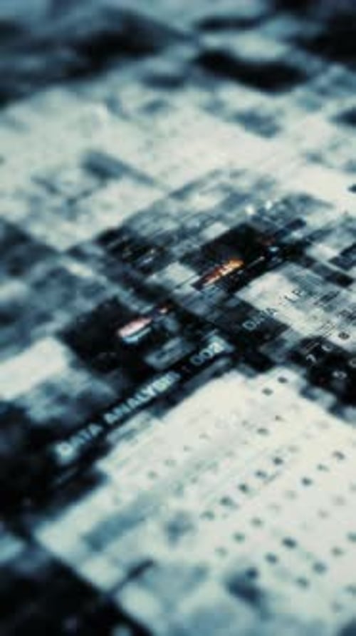 Futuristic Data Matrix Simulation Background 03