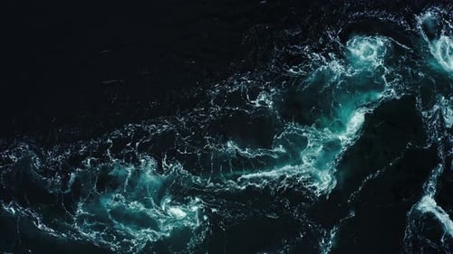 Waves of Water of the Maelstrom of Saltstraumen Nordland Norway
