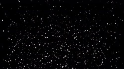 Snow Falling 4K On Alpha Channel