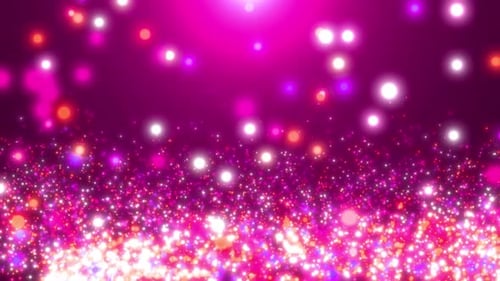 Abstract Glowing Pink and Purple Particle Background Loop