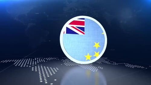 Modern Broadcast Intro with Flag Reveal