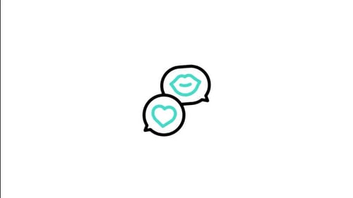 Hand-Drawn Love and Communication Icons Animation