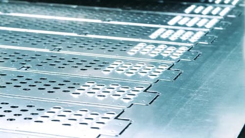 Automated Metal Stamping Line in Factory