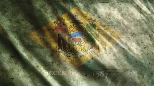 Delaware State Flag Grunge