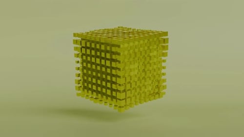 Animation 3D en boucle satisfaisante perpétuelle
