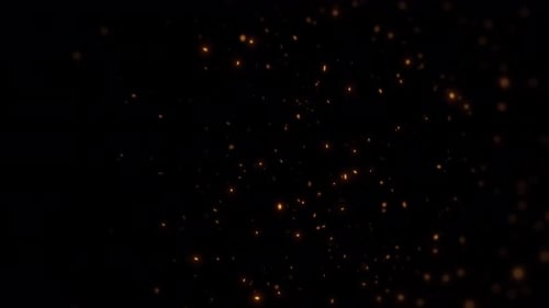 Embers Sparks Particles Loop Overlay With Transparent Background Alpha Channel