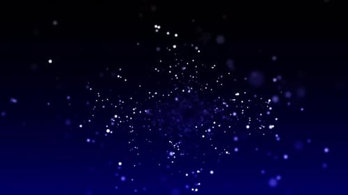 Blue Particles Background Loop 1