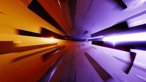 High speed flying lines tunnel animation, loopable animation