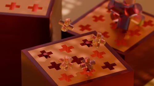 Animação em loop 3D Jumping Cross