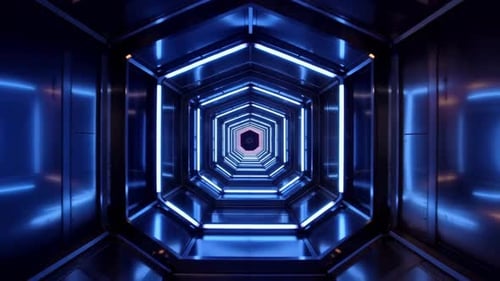Sci-Fi Hologram Grid Motion Background