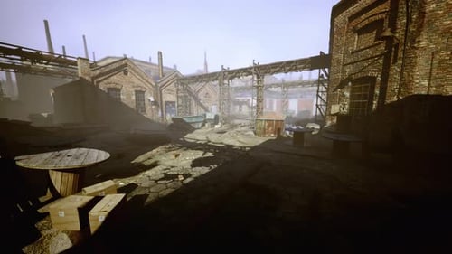 Old Destroyed an Abandoned Factory