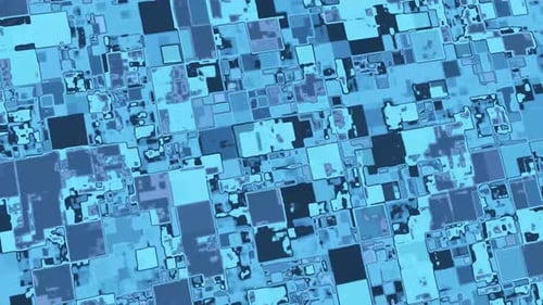 Fondo tecnológico abstracto y brillante de Squared