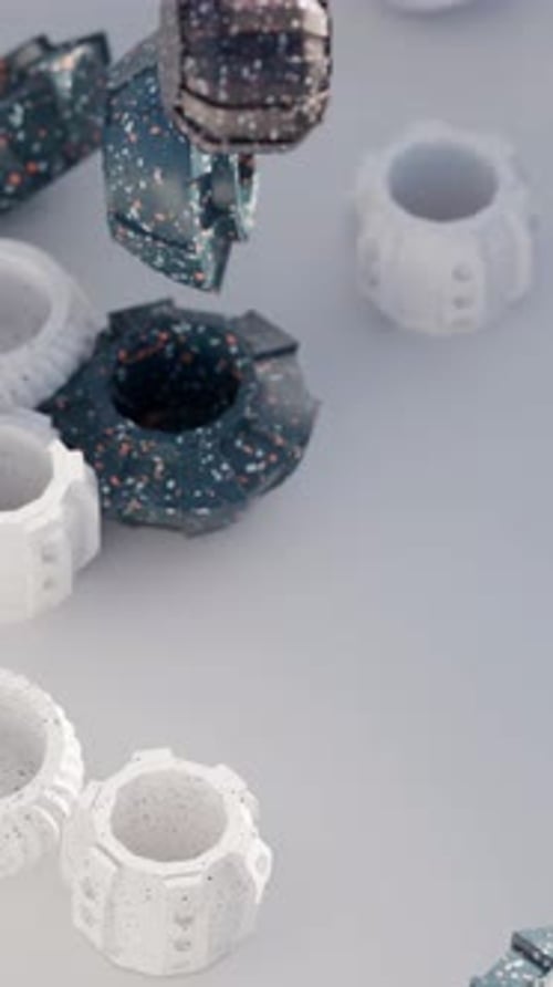 Vases Loop 3D Morph Animation