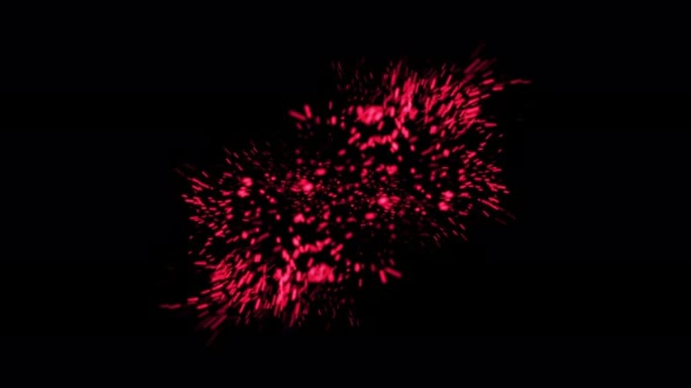Exploding Red Particles Alpha Channel, Overlays Motion Graphics ft ...