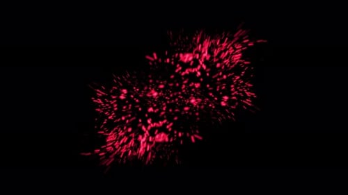 Exploding Red Particles Alpha Channel