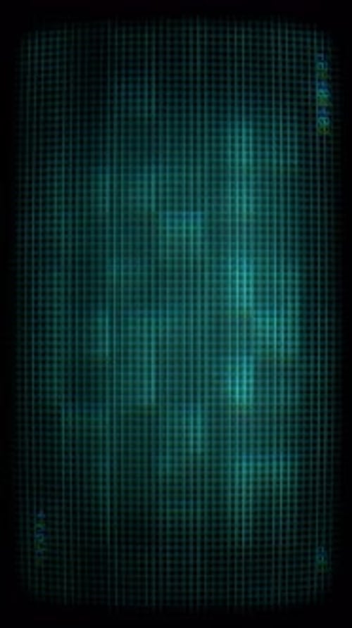 Vertical Glitch Digital Grid Loop Background